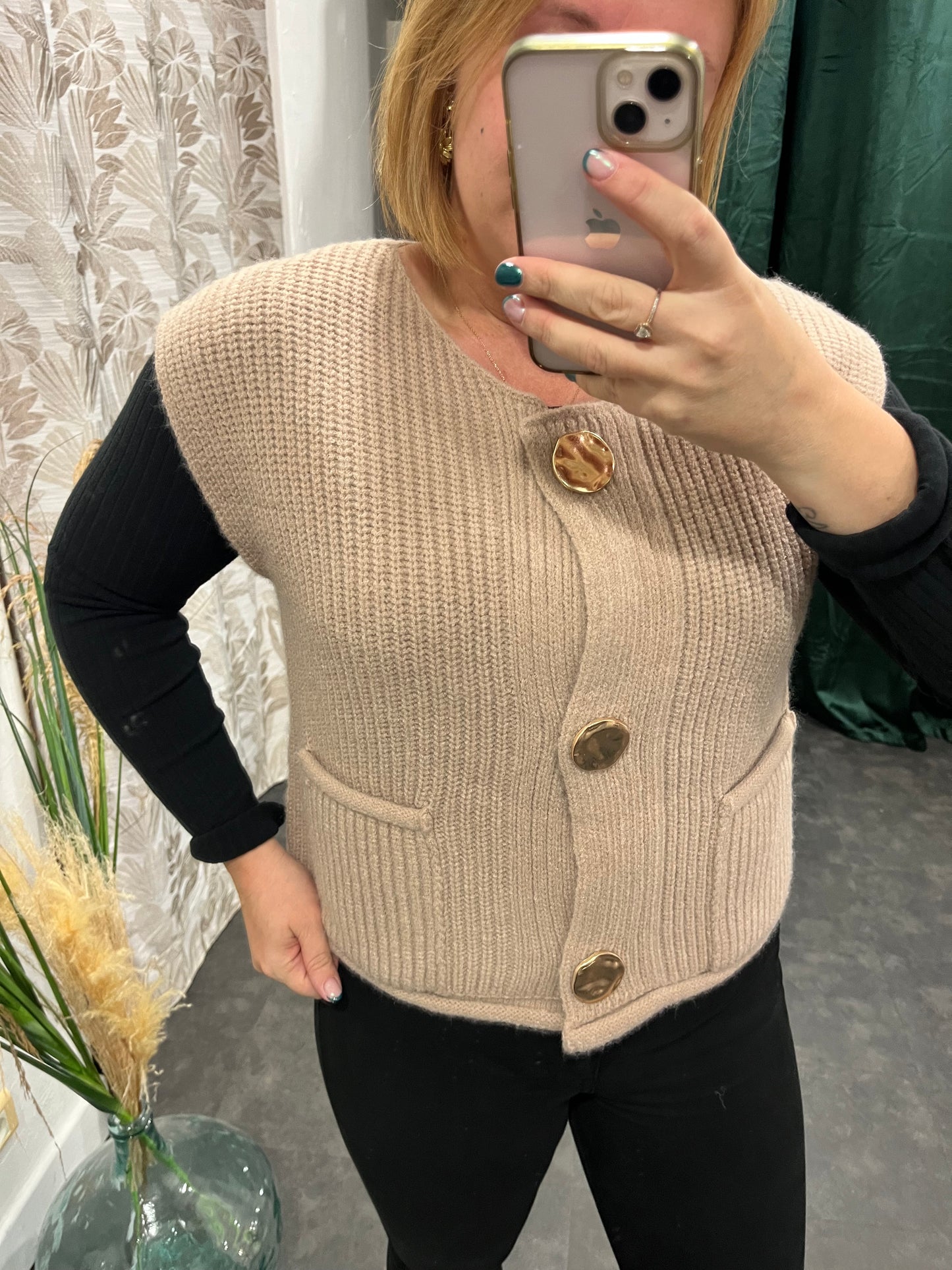 Gilet Camélia Beige